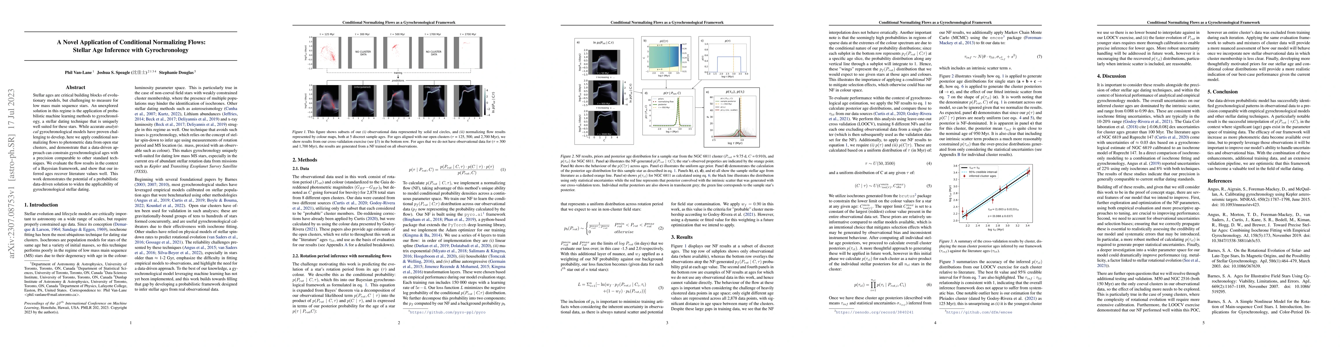 Thumbnail for A Novel Application of Conditional Normalizing Flows: Stellar Age
  Inference with Gyrochronology