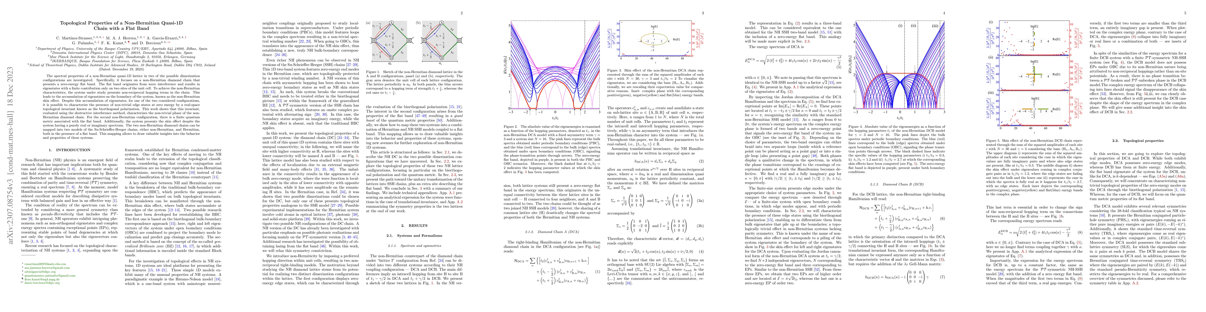 Thumbnail for Topological properties of a non-Hermitian quasi-1D chain with a flat
  band