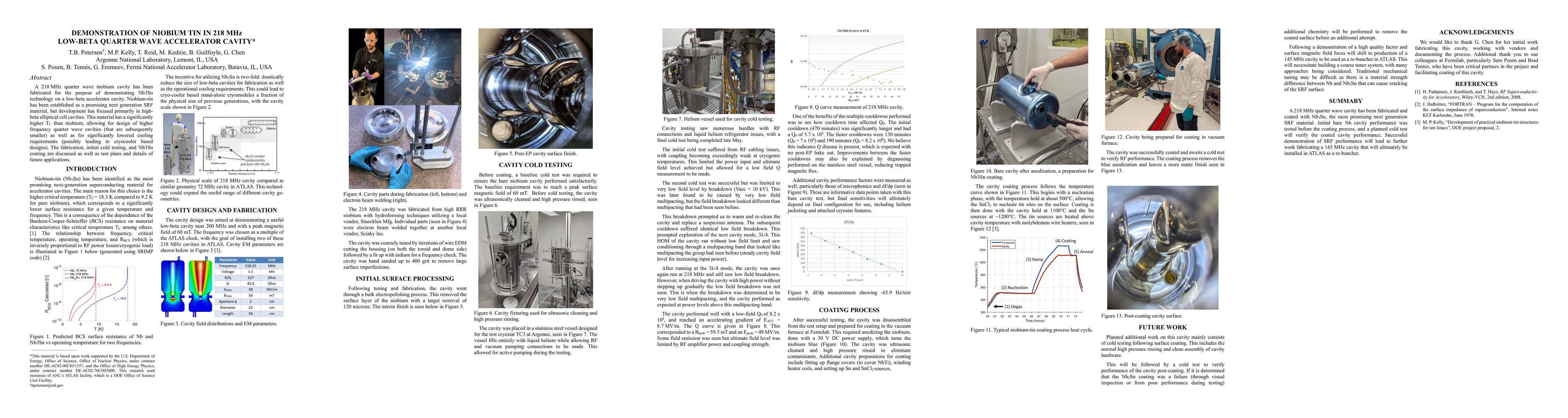 Thumbnail for Demonstration of Niobium Tin in 218 MHz Low-beta Quarter Wave
  Accelerator Cavity