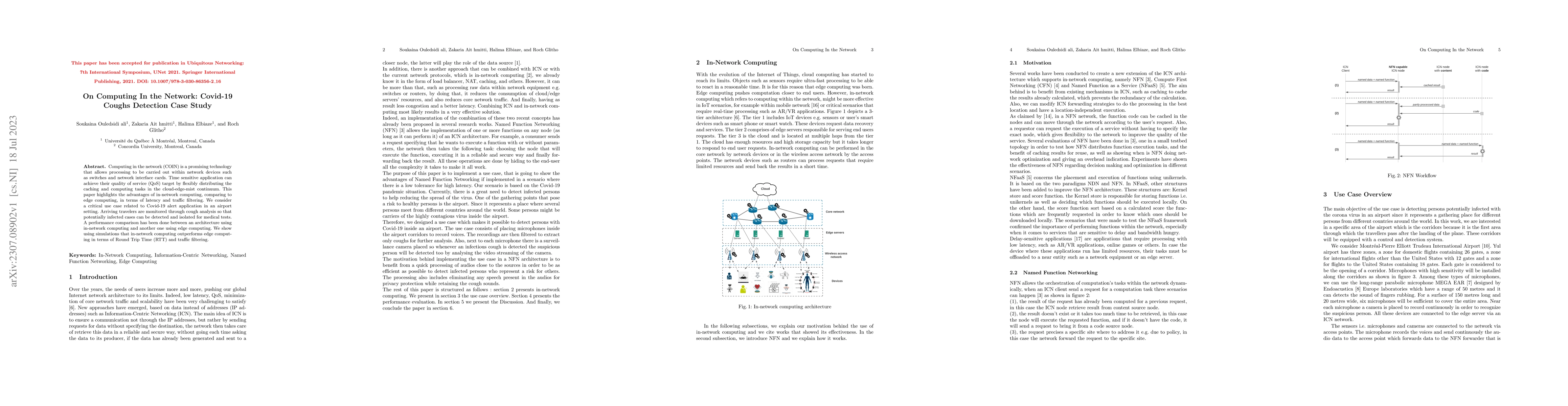 Thumbnail for On Computing In the Network: Covid-19 Coughs Detection Case Study