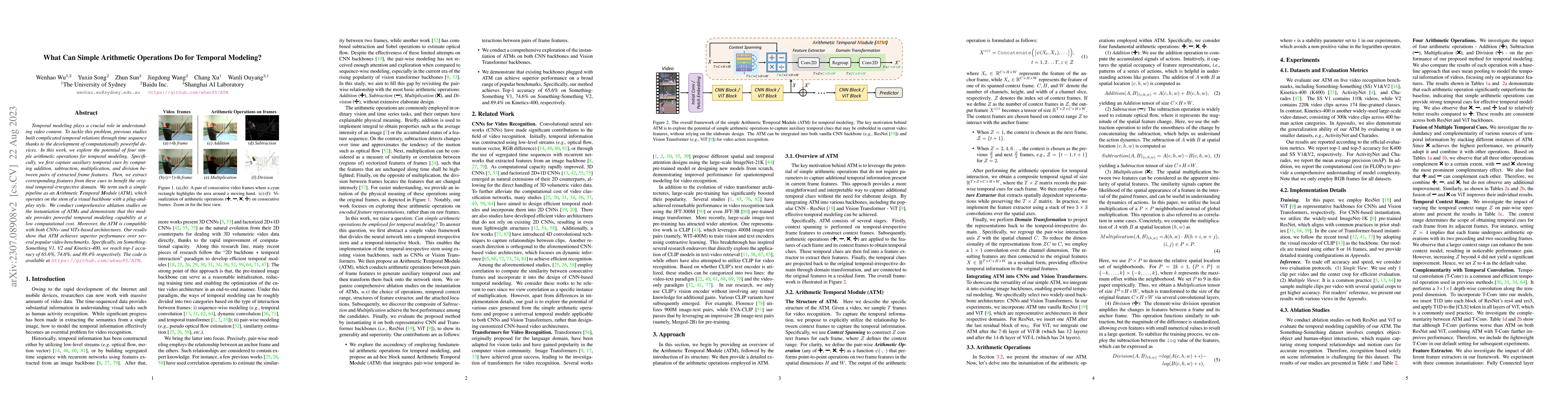Thumbnail for What Can Simple Arithmetic Operations Do for Temporal Modeling?