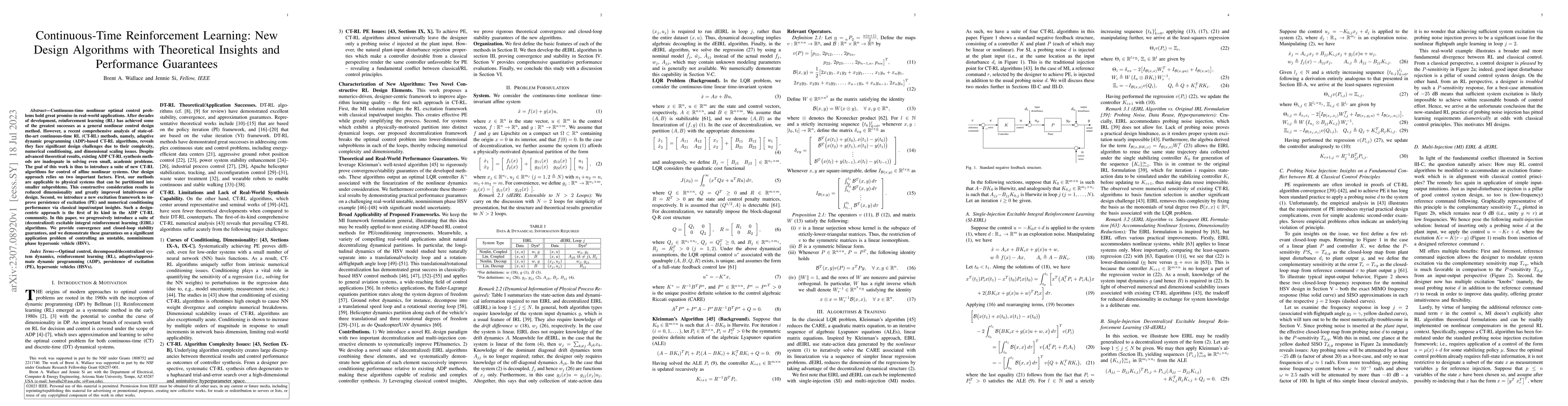 Thumbnail for Continuous-Time Reinforcement Learning: New Design Algorithms with
  Theoretical Insights and Performance Guarantees