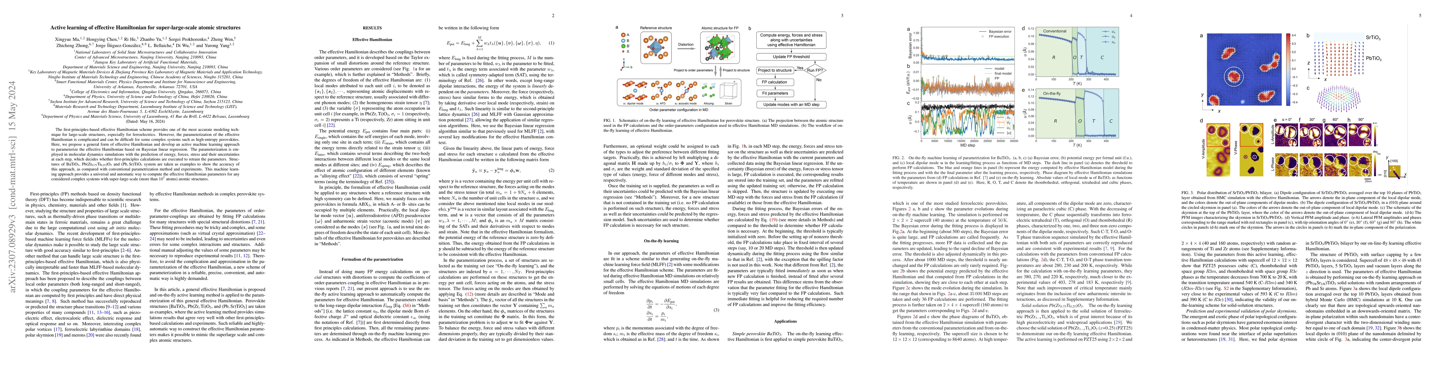 Thumbnail for Active learning of effective Hamiltonian for super-large-scale atomic
  structures