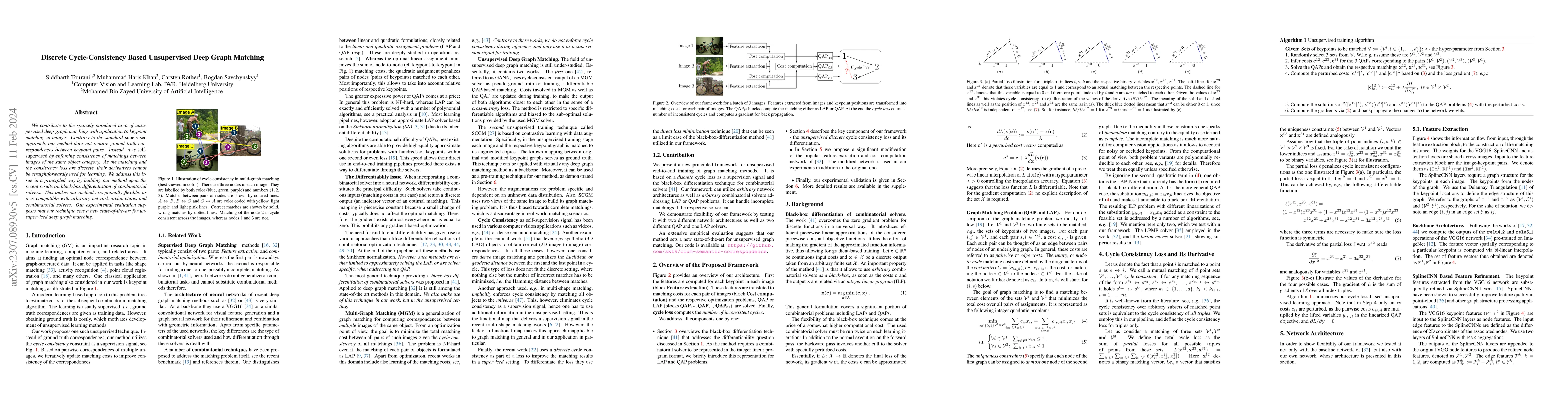 Thumbnail for Unsupervised Deep Graph Matching Based on Cycle Consistency