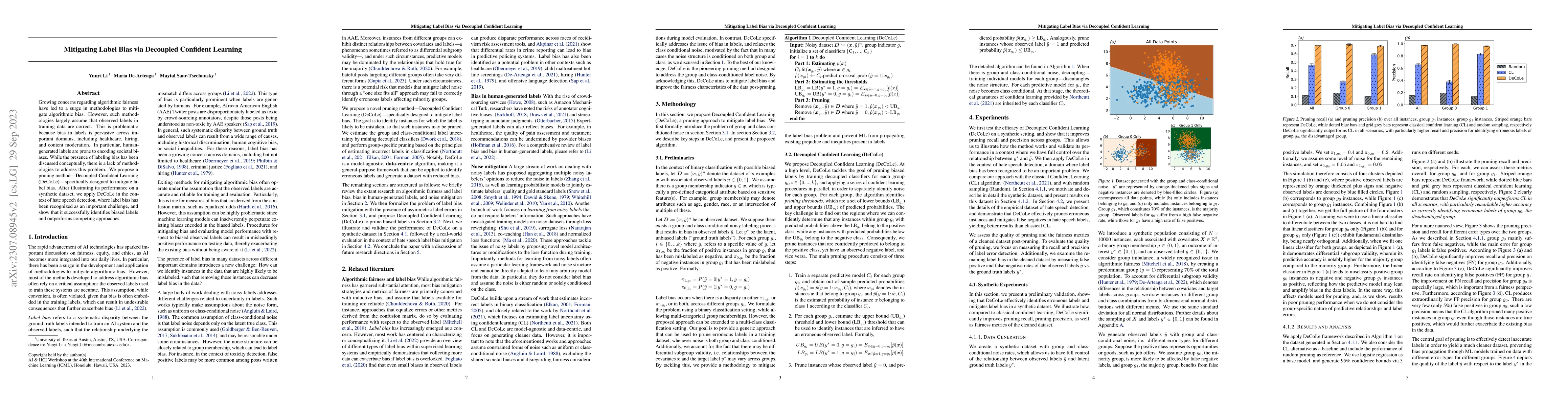 Thumbnail for Mitigating Label Bias via Decoupled Confident Learning
