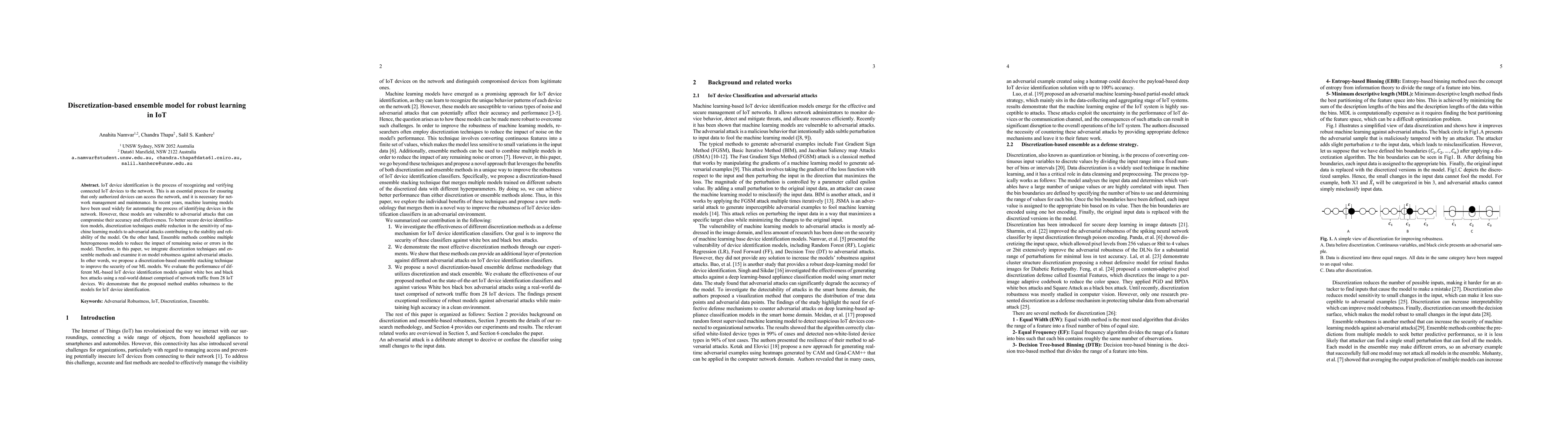 Thumbnail for Discretization-based ensemble model for robust learning in IoT