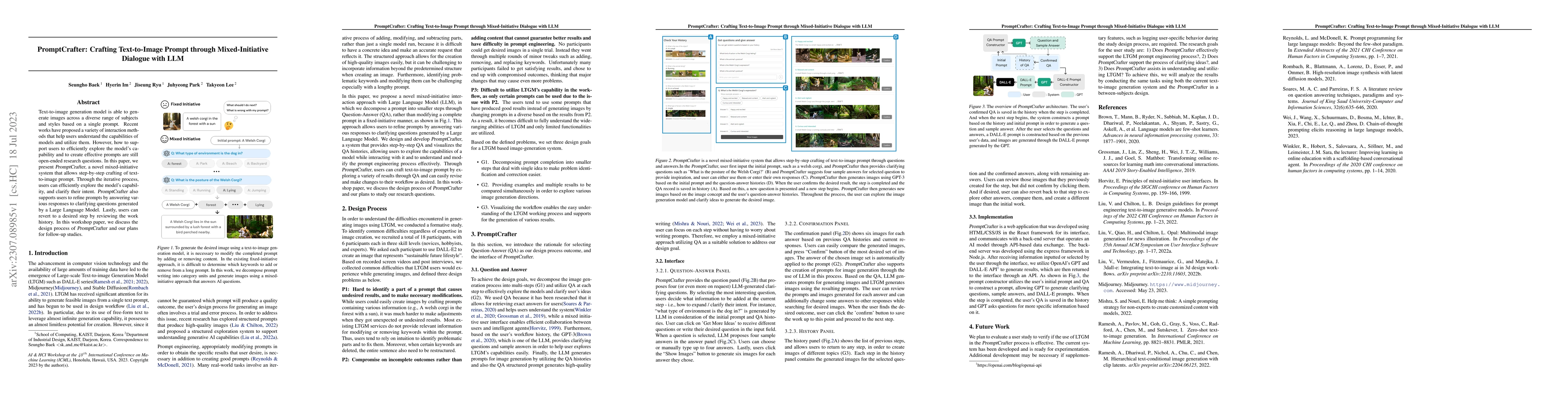 Thumbnail for PromptCrafter: Crafting Text-to-Image Prompt through Mixed-Initiative
  Dialogue with LLM