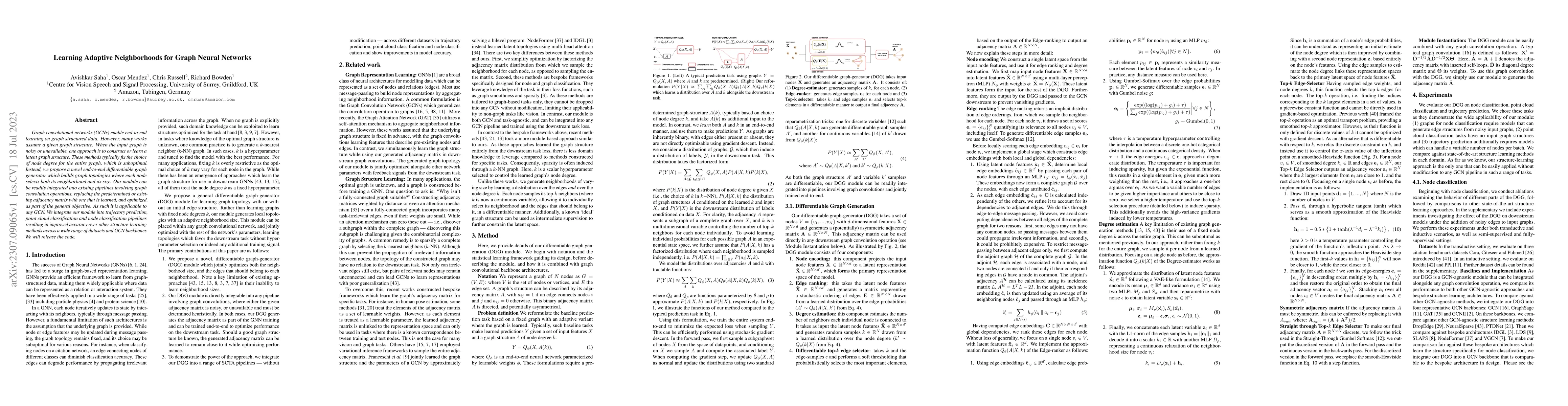Thumbnail for Learning Adaptive Neighborhoods for Graph Neural Networks