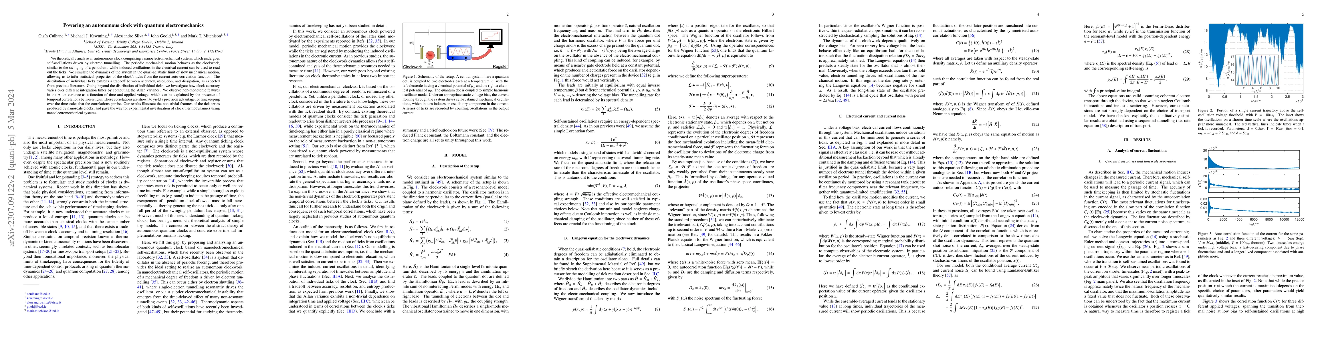 Thumbnail for Powering an autonomous clock with quantum electromechanics