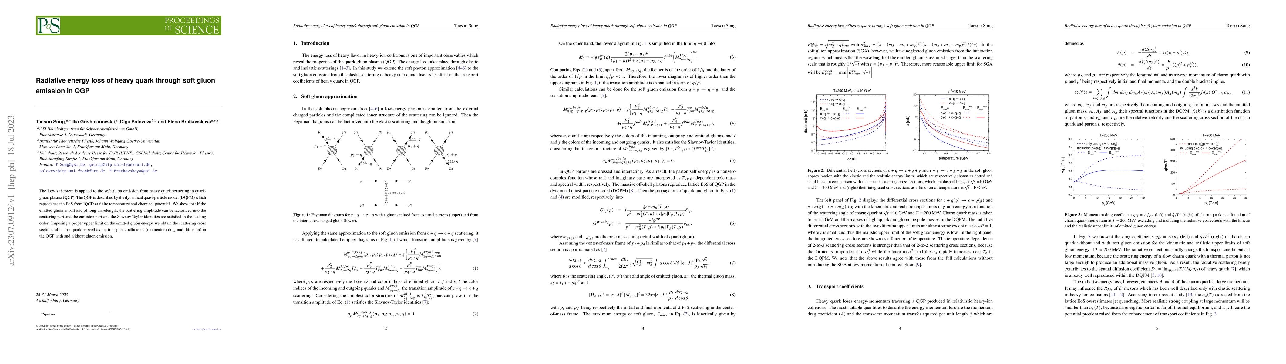 Thumbnail for Radiative energy loss of heavy quark through soft gluon emission in QGP