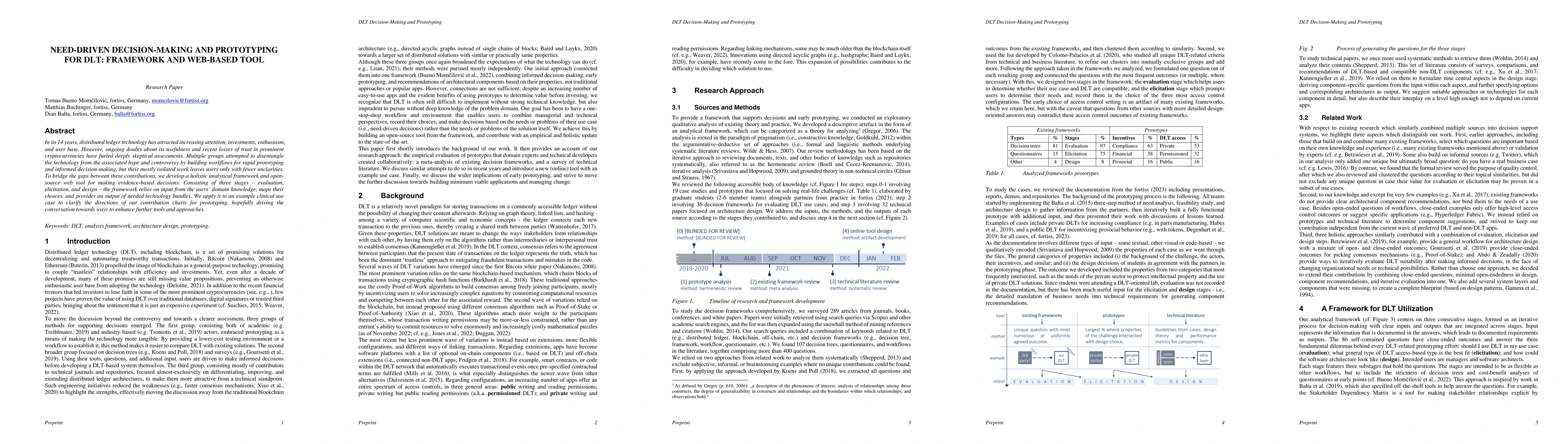 Thumbnail for Need-driven decision-making and prototyping for DLT: Framework and
  web-based tool