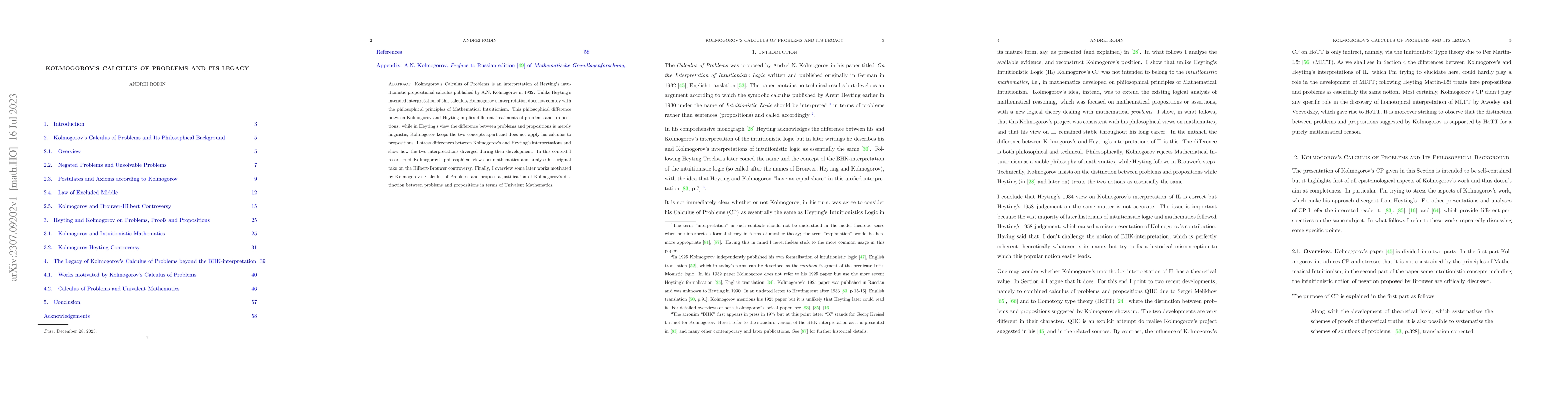 Thumbnail for Kolmogorov's Calculus of Problems and Its Legacy