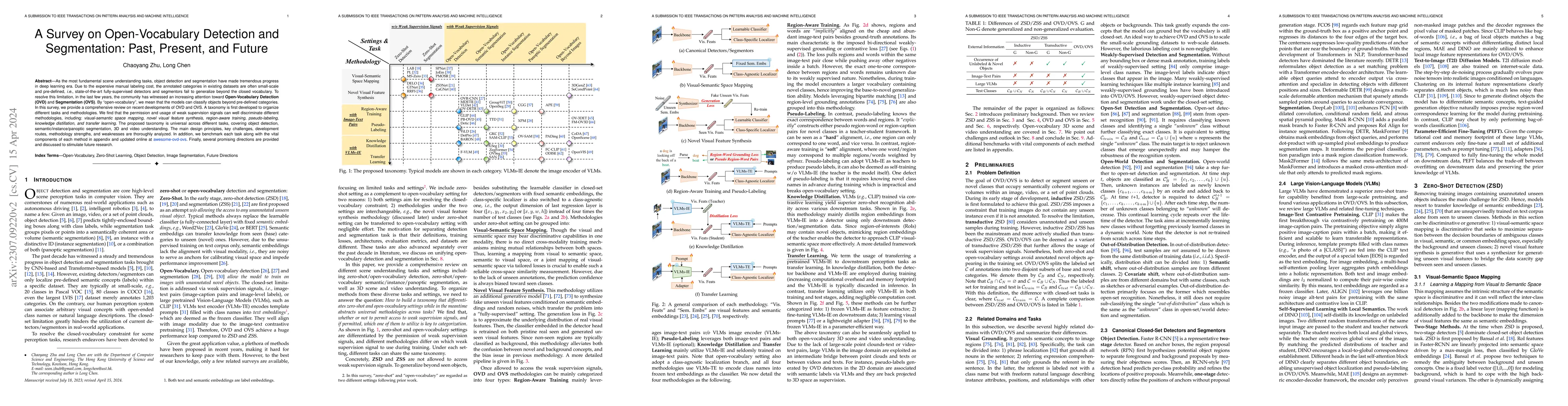 Thumbnail for A Survey on Open-Vocabulary Detection and Segmentation: Past, Present,
  and Future