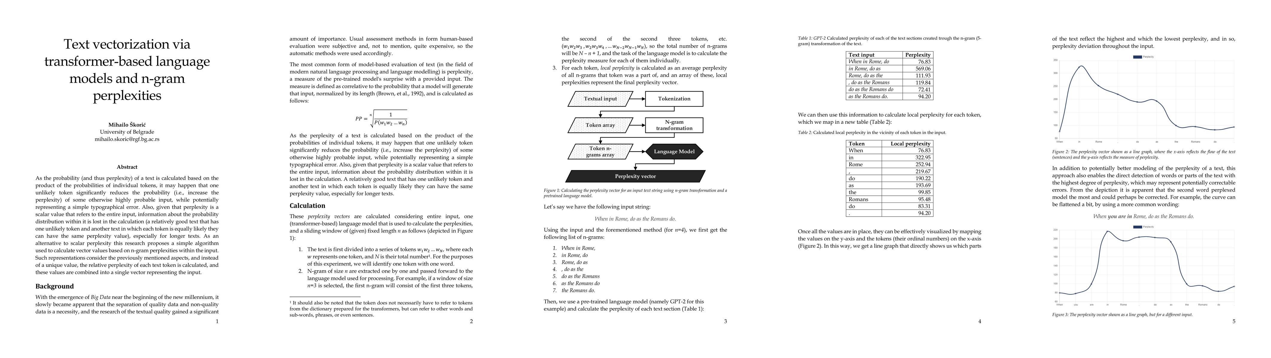 Thumbnail for Text vectorization via transformer-based language models and n-gram
  perplexities