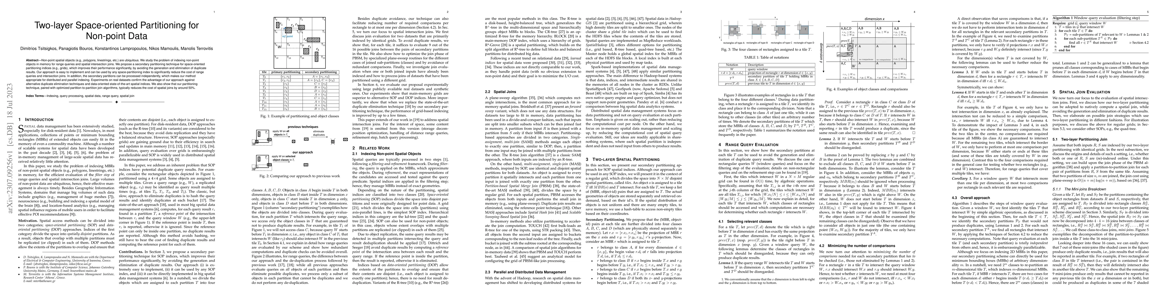 Thumbnail for Two-layer Space-oriented Partitioning for Non-point Data