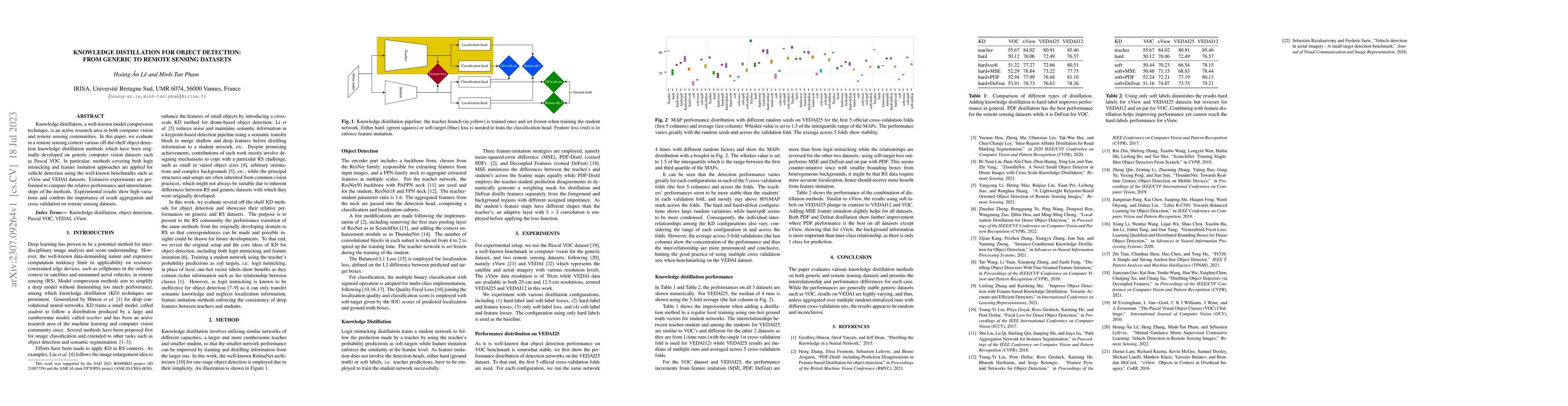 Thumbnail for Knowledge Distillation for Object Detection: from generic to remote
  sensing datasets