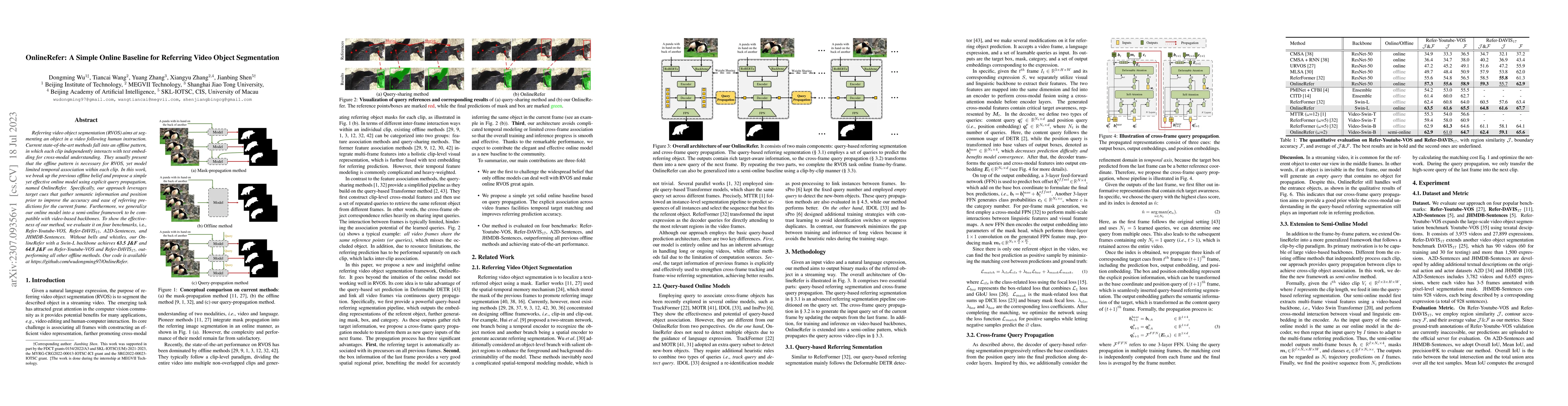 Thumbnail for OnlineRefer: A Simple Online Baseline for Referring Video Object
  Segmentation