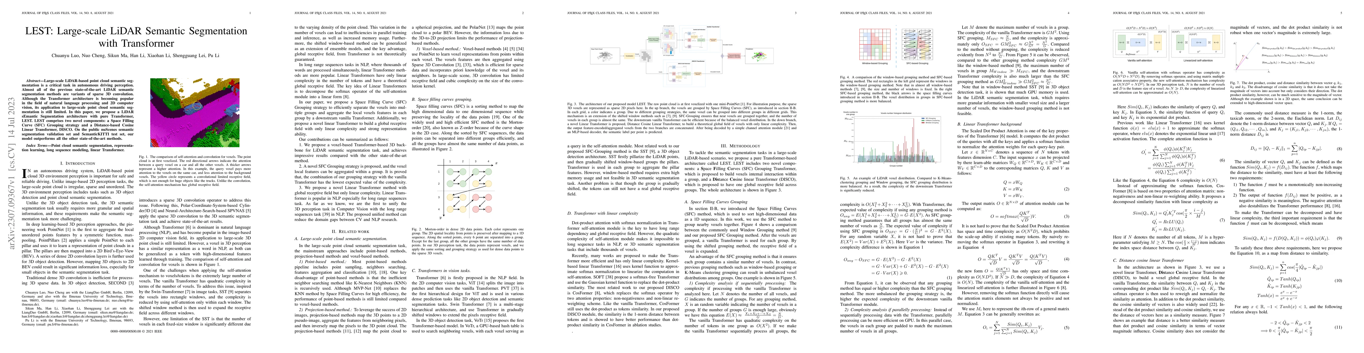 Thumbnail for LEST: Large-scale LiDAR Semantic Segmentation with Transformer