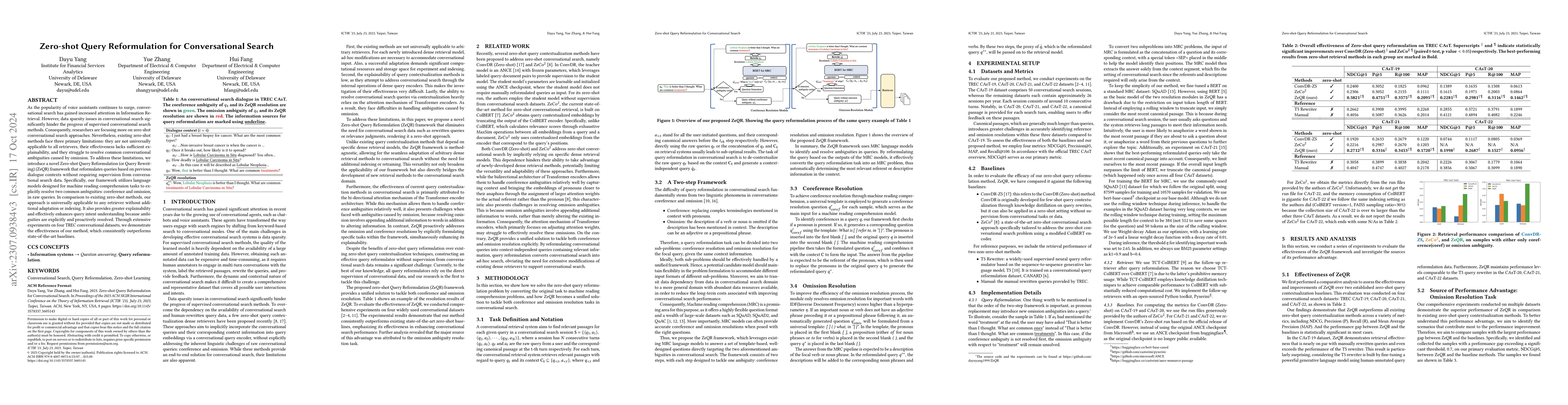 Thumbnail for Zero-shot Query Reformulation for Conversational Search