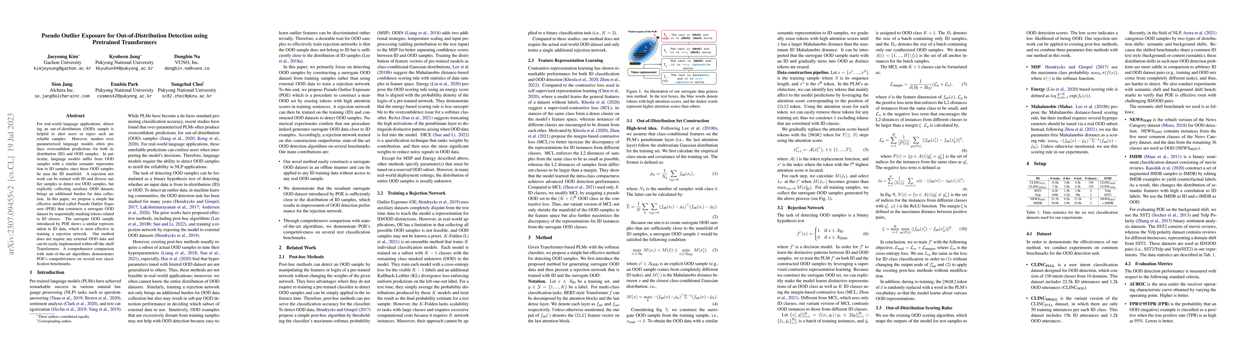 Thumbnail for Pseudo Outlier Exposure for Out-of-Distribution Detection using
  Pretrained Transformers