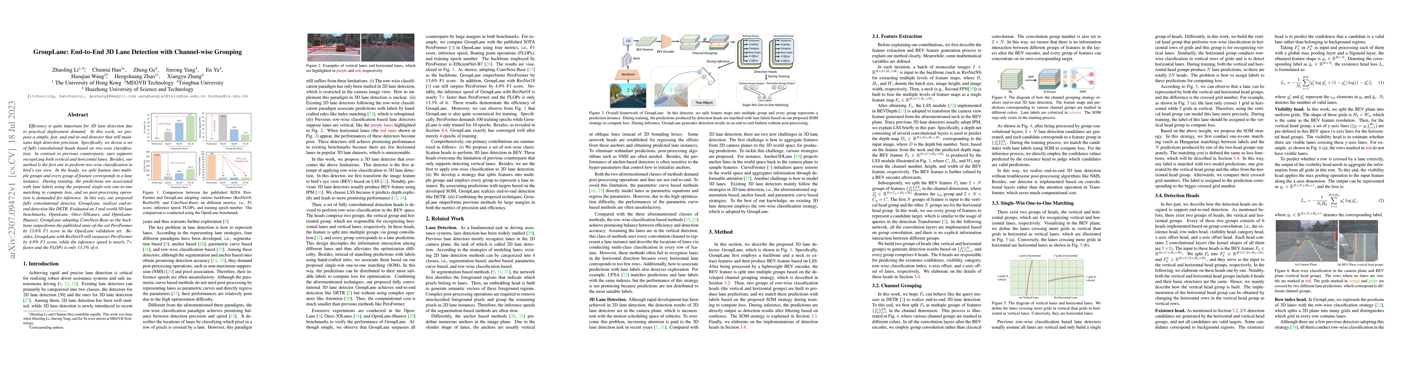 Thumbnail for GroupLane: End-to-End 3D Lane Detection with Channel-wise Grouping