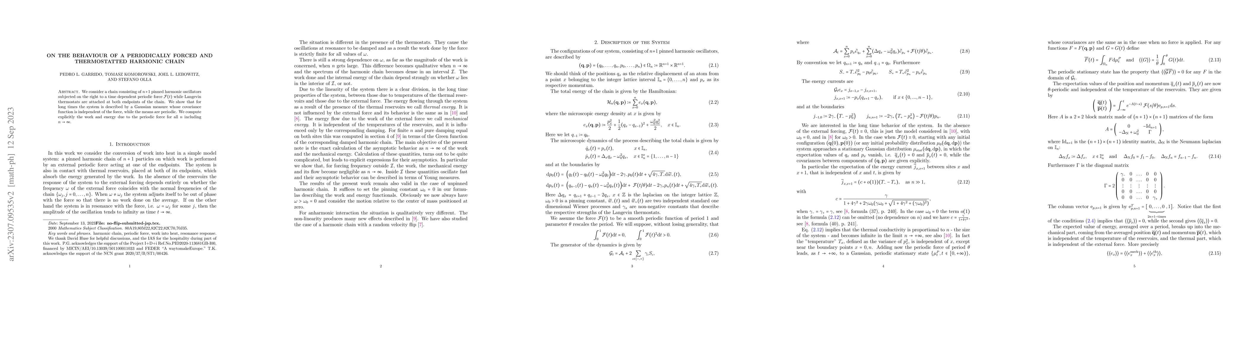 Thumbnail for On the behaviour of a periodically forced and thermostatted harmonic
  chain