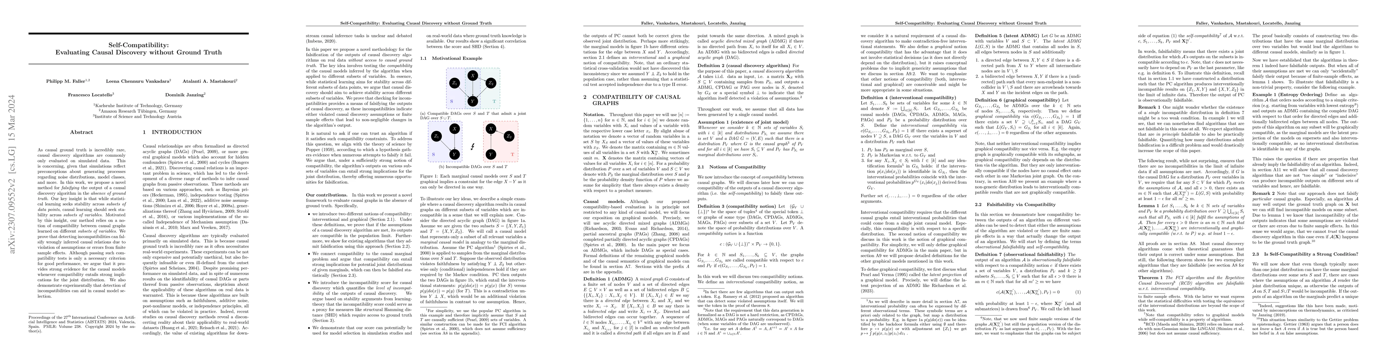 Thumbnail for Self-Compatibility: Evaluating Causal Discovery without Ground Truth