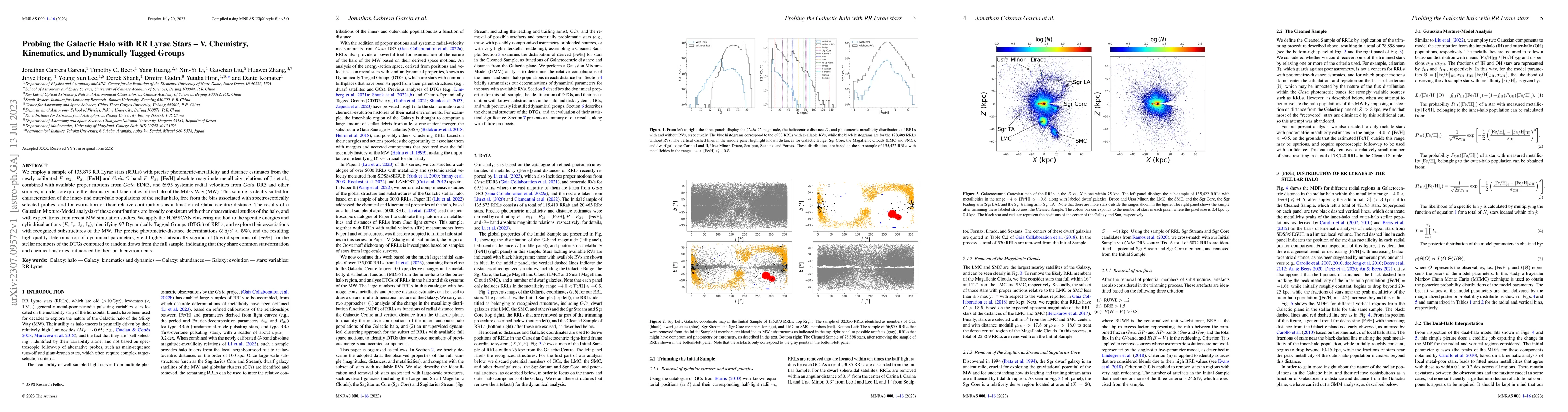Thumbnail for Probing the Galactic Halo with RR Lyrae Stars -- V. Chemistry,
  Kinematics, and Dynamically Tagged Groups