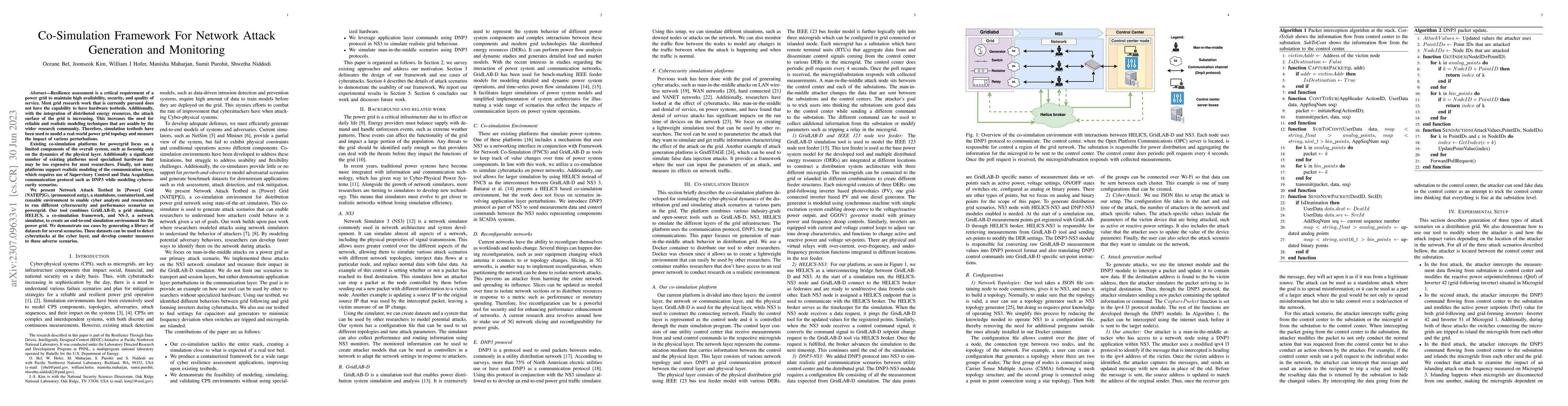 Thumbnail for Co-Simulation Framework For Network Attack Generation and Monitoring
