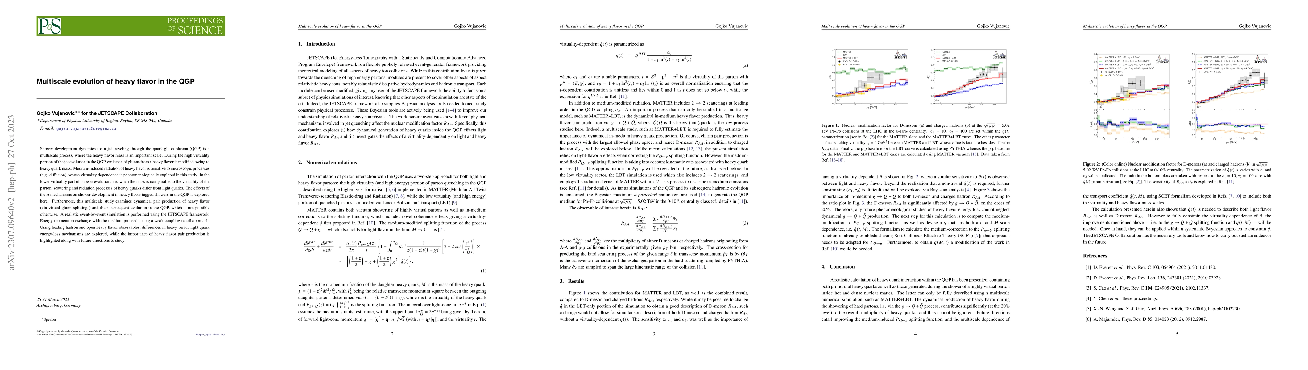 Thumbnail for Multiscale evolution of heavy flavor in the QGP