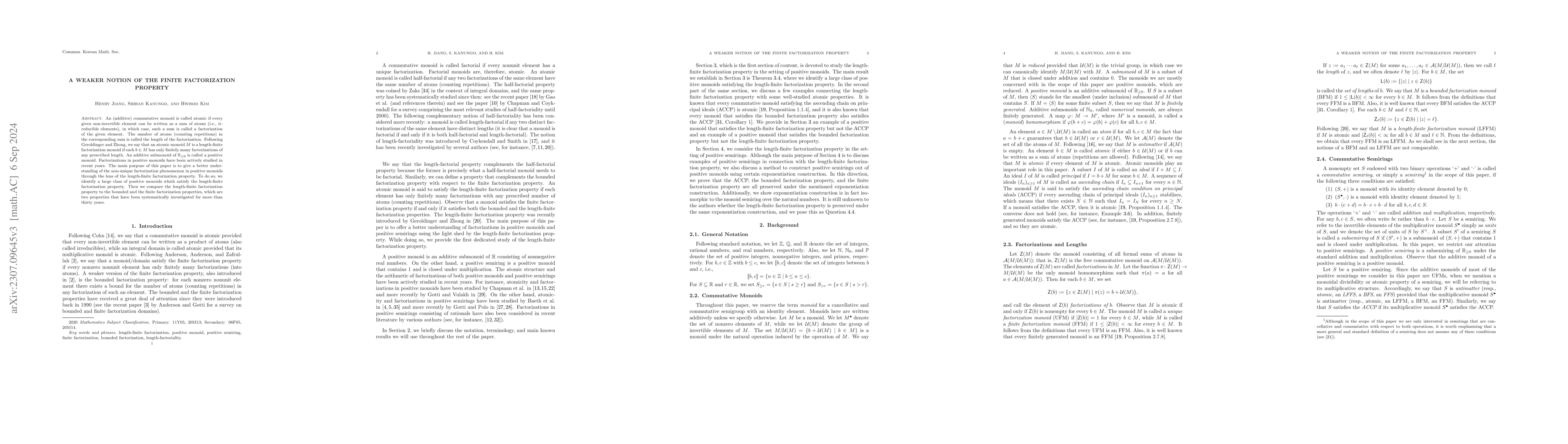 Thumbnail for A weaker notion of the finite factorization property