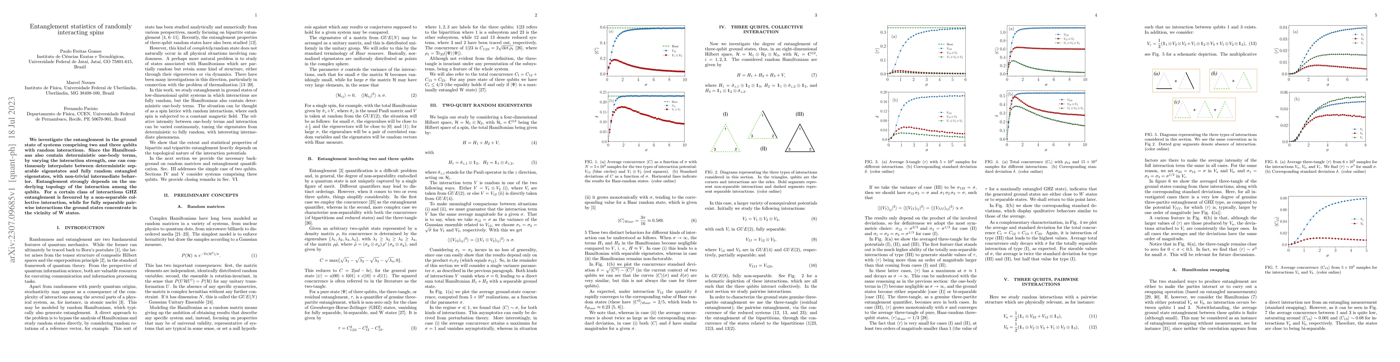 Thumbnail for Entanglement statistics of randomly interacting spins