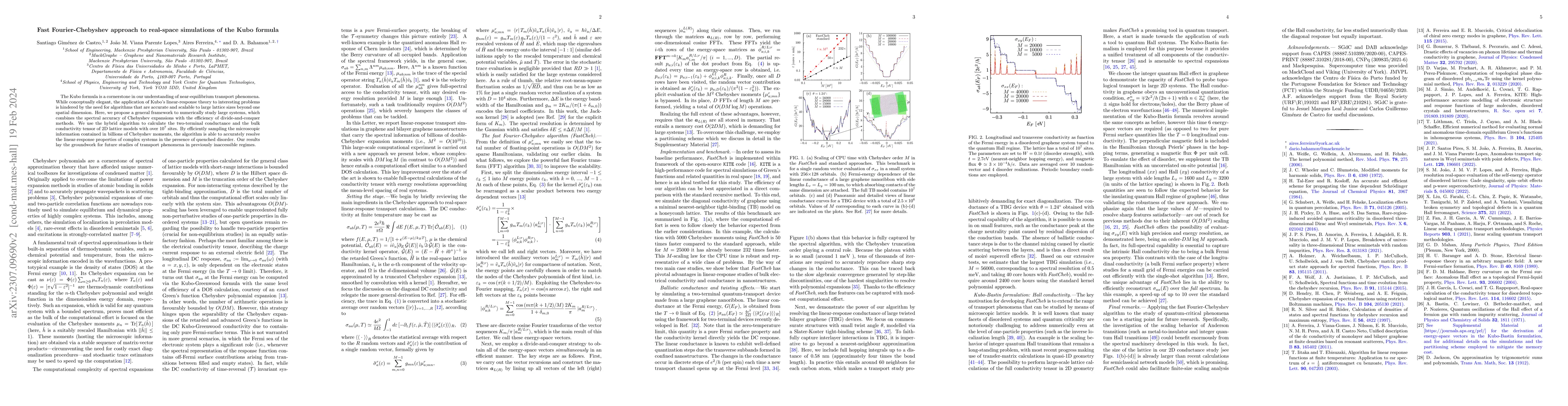 Thumbnail for Fast Fourier-Chebyshev approach to real-space simulations of the Kubo
  formula