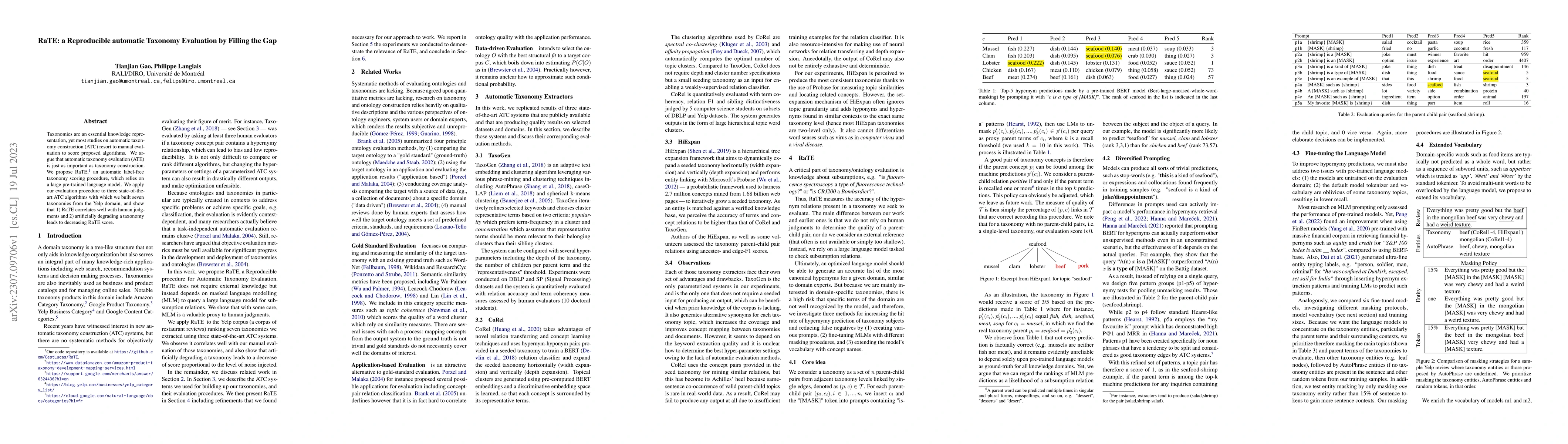 Thumbnail for RaTE: a Reproducible automatic Taxonomy Evaluation by Filling the Gap
