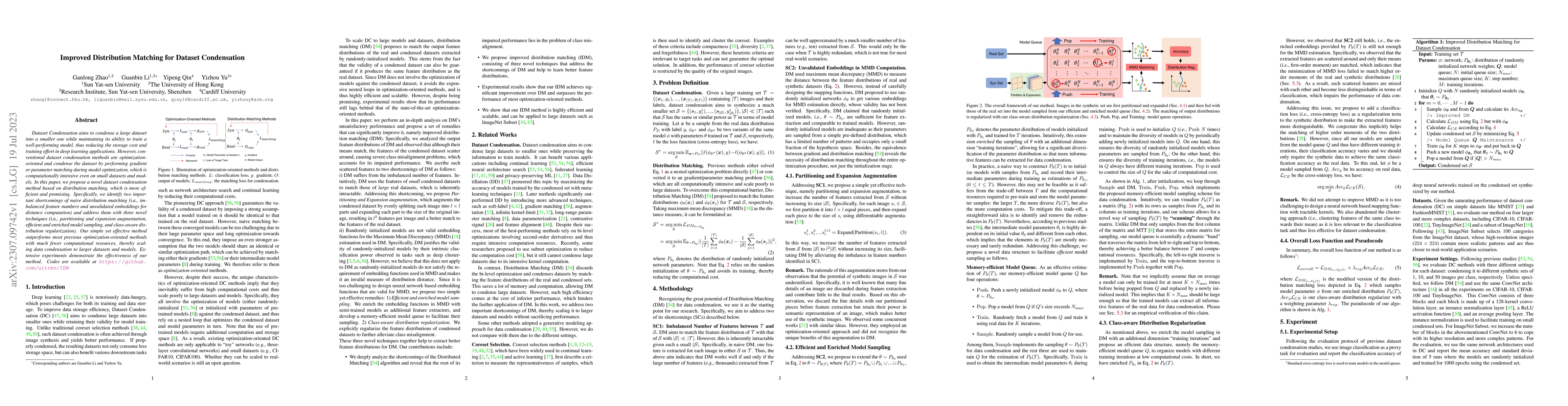 Thumbnail for Improved Distribution Matching for Dataset Condensation