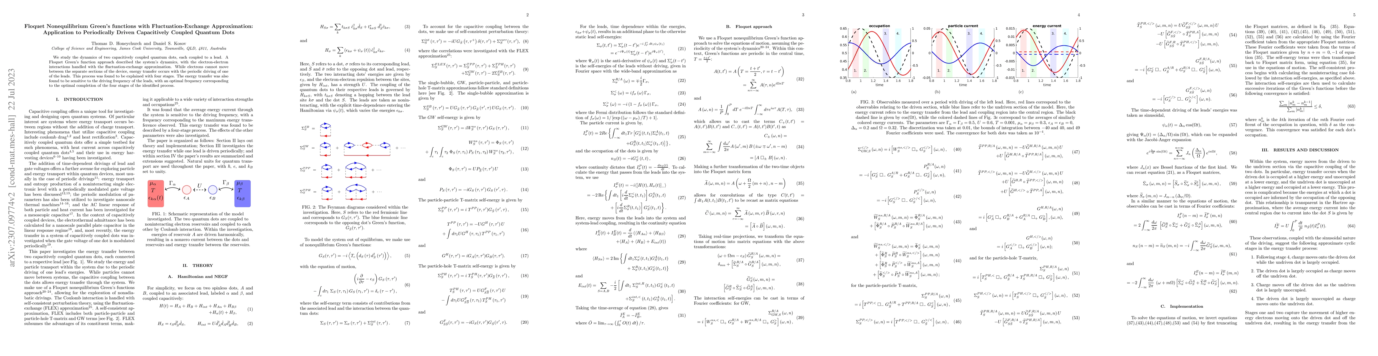 Thumbnail for Floquet Nonequilibrium Green's functions with Fluctuation-Exchange
  Approximation: Application to Periodically Driven Capacitively Coupled
  Quantum Dots