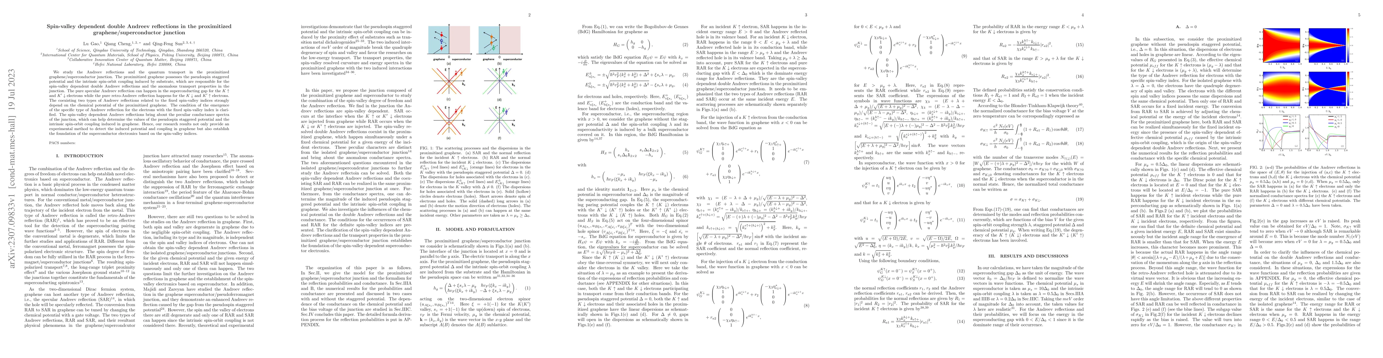 Thumbnail for Spin-valley dependent double Andreev reflections in the proximitized
  graphene/superconductor junction