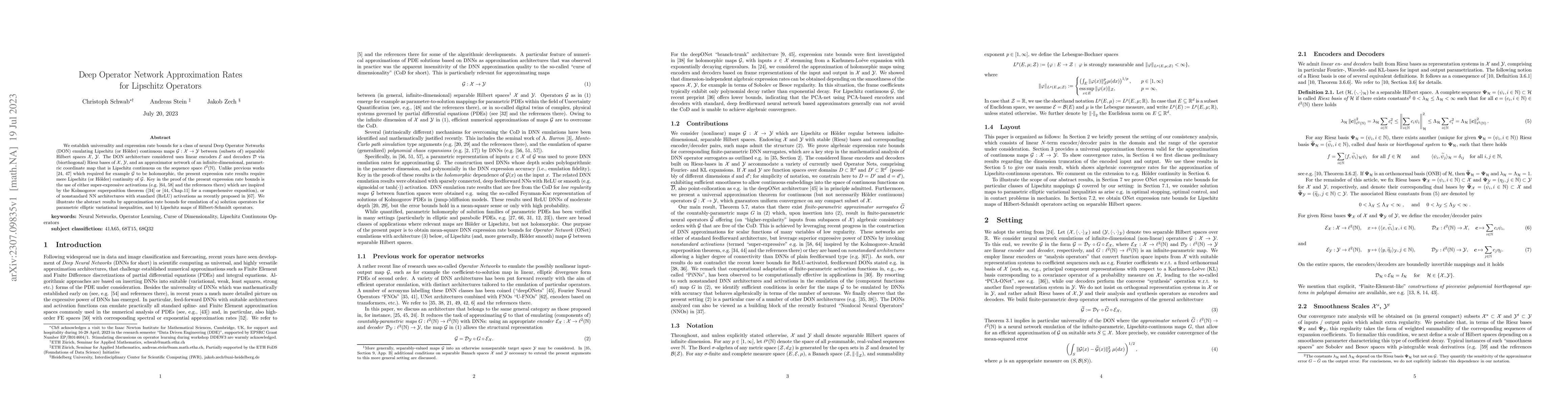 Thumbnail for Deep Operator Network Approximation Rates for Lipschitz Operators