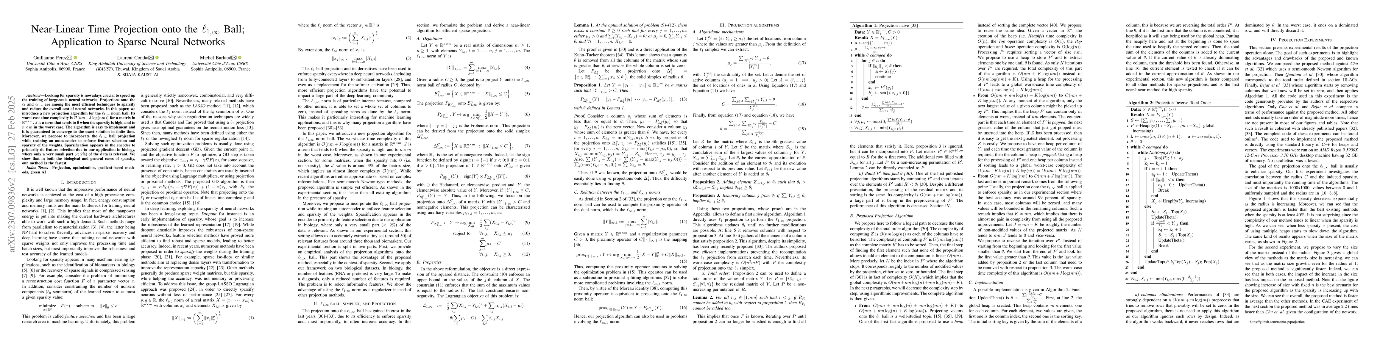 Thumbnail for Near-Linear Time Projection onto the $\ell_{1,\infty}$ Ball; Application
  to Sparse Autoencoders