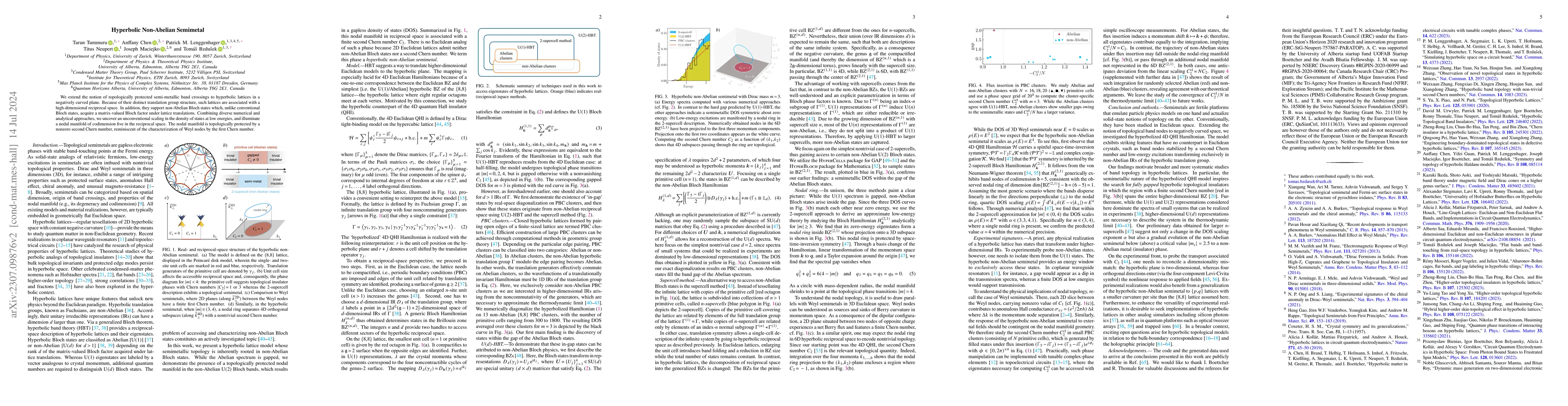 Thumbnail for Hyperbolic non-Abelian semimetal