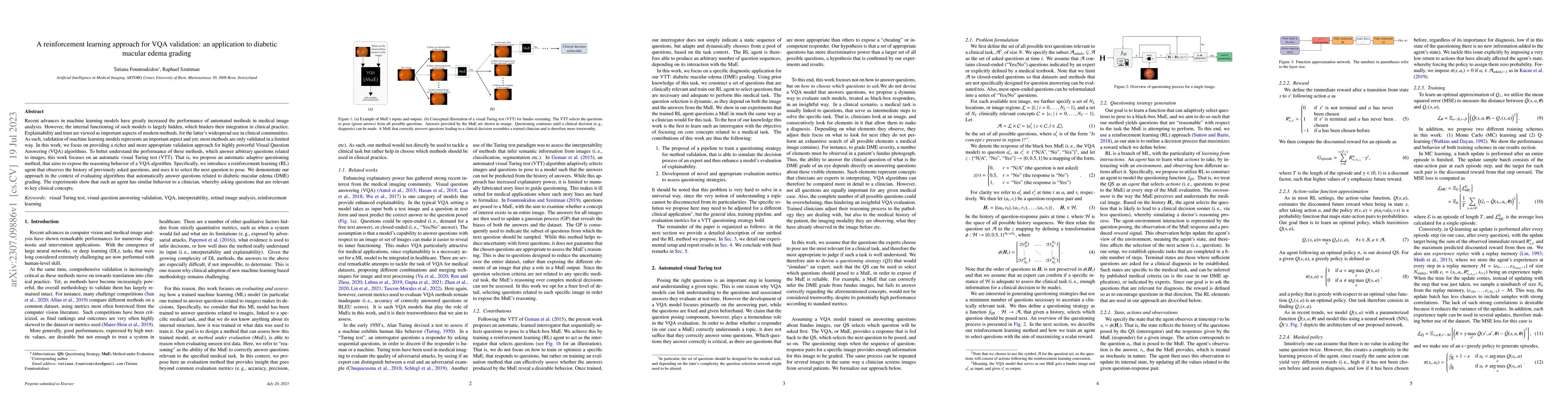 Thumbnail for A reinforcement learning approach for VQA validation: an application to
  diabetic macular edema grading