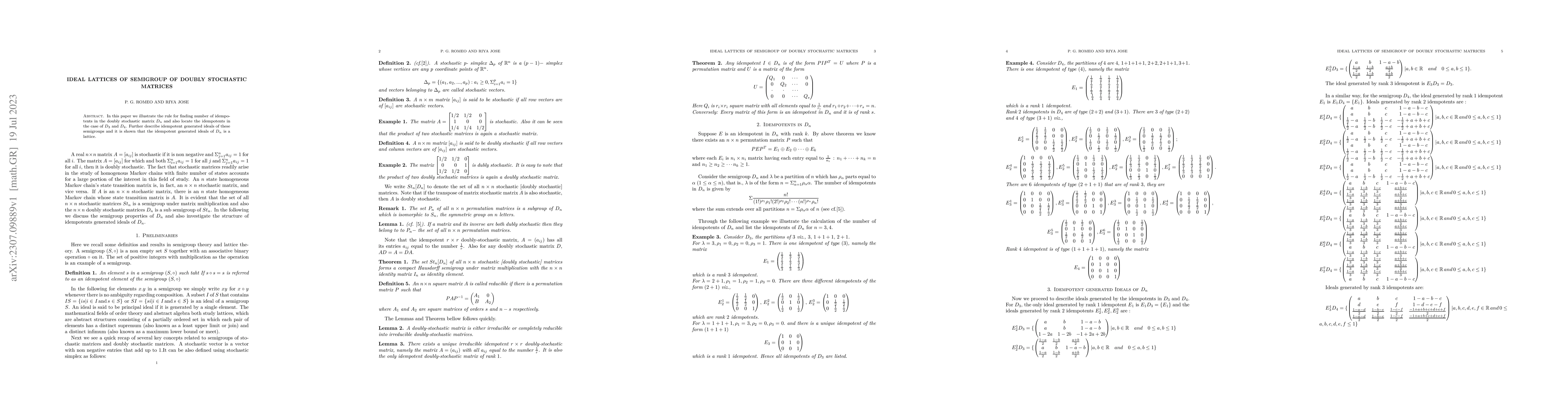 Thumbnail for Ideal lattices of semigroup of doubly stochastic matrices