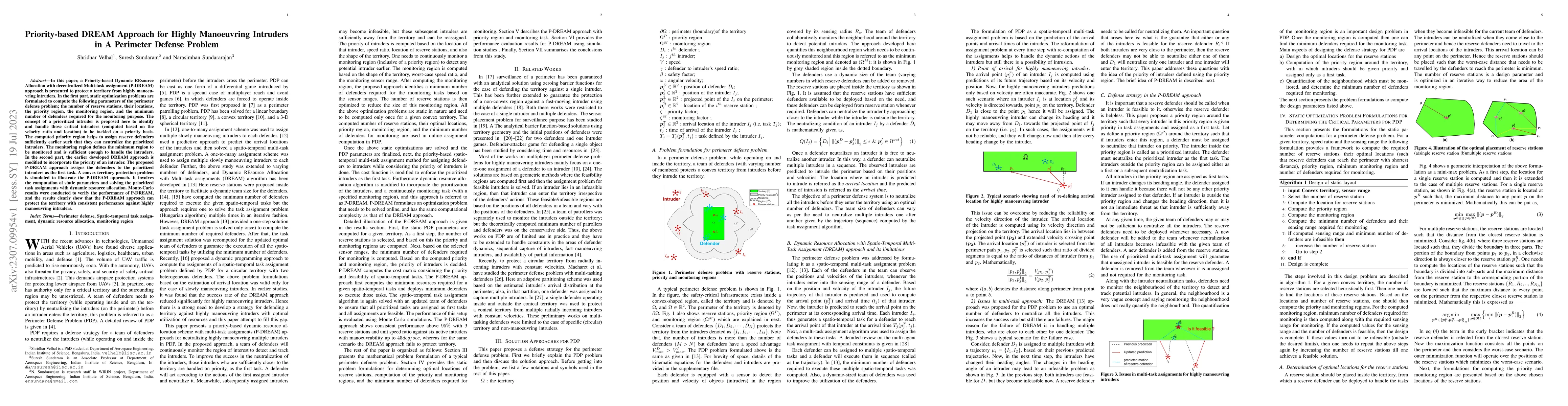 Thumbnail for Priority-based DREAM Approach for Highly Manoeuvring Intruders in A
  Perimeter Defense Problem