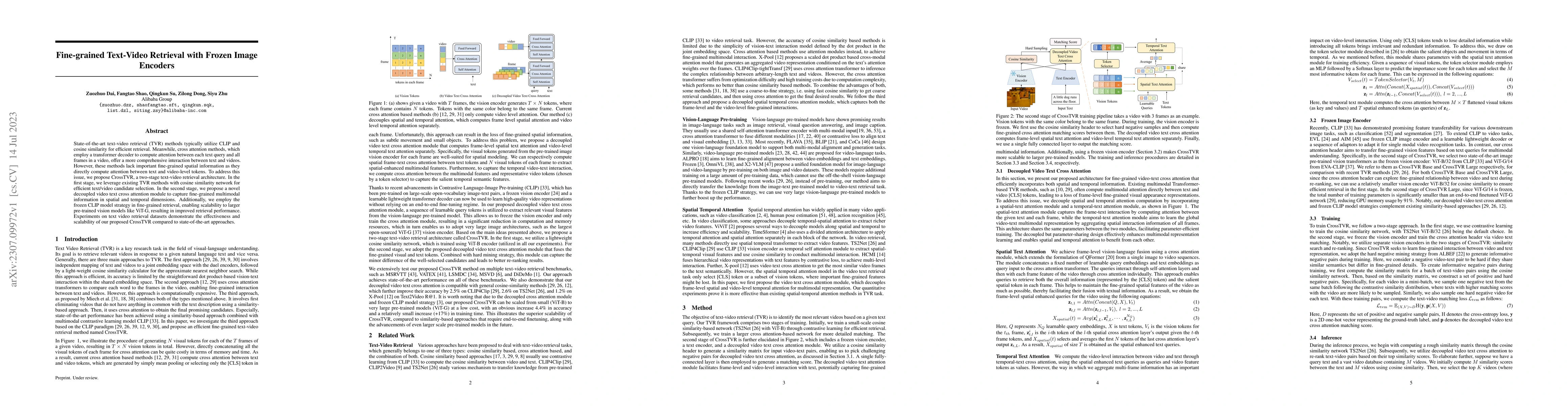 Thumbnail for Fine-grained Text-Video Retrieval with Frozen Image Encoders