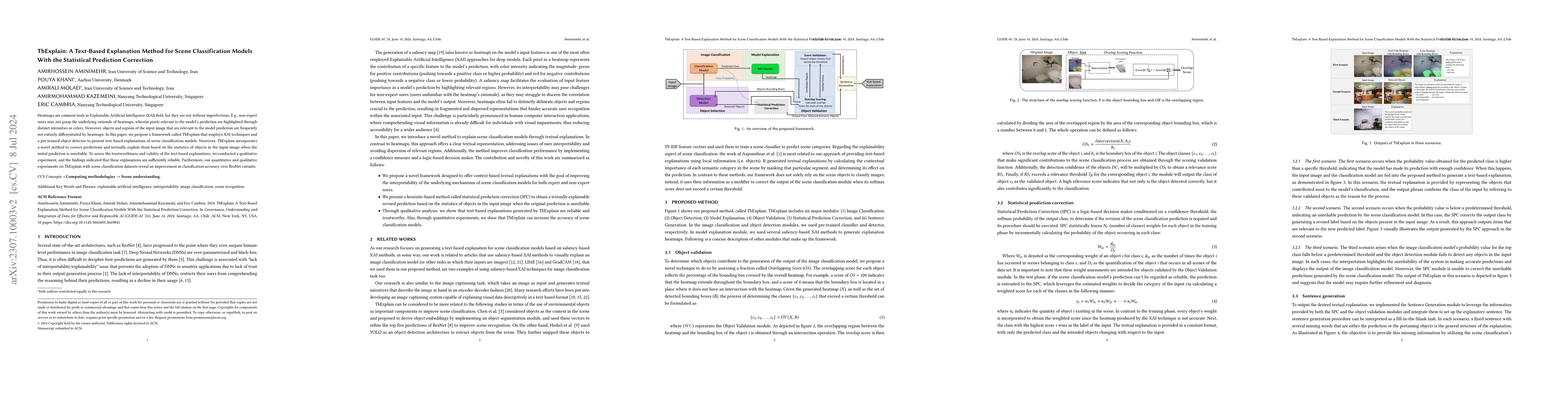 Thumbnail for TbExplain: A Text-based Explanation Method for Scene Classification
  Models with the Statistical Prediction Correction