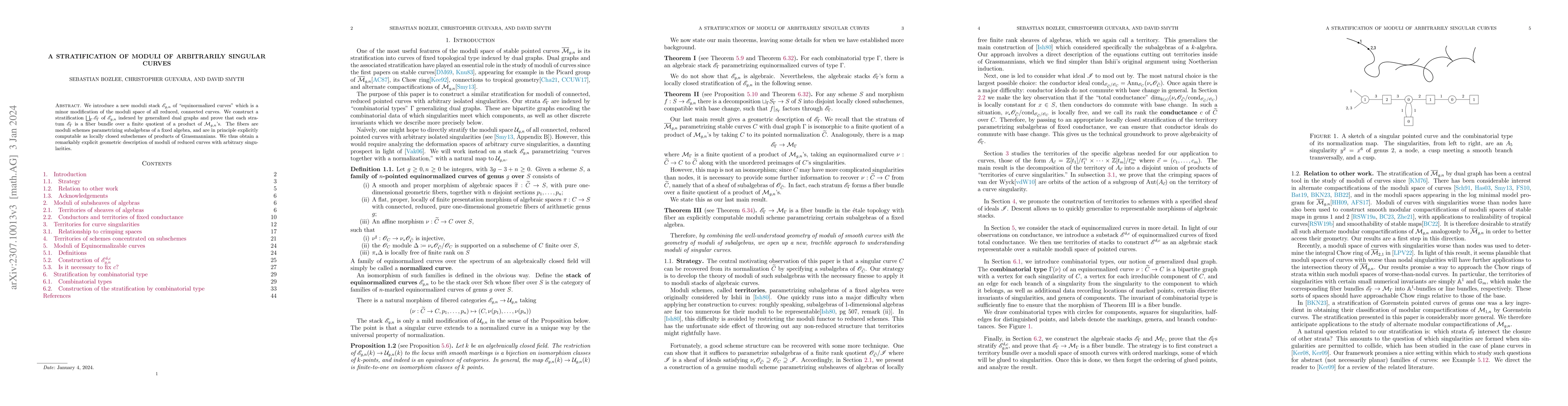 Thumbnail for A stratification of moduli of arbitrarily singular curves