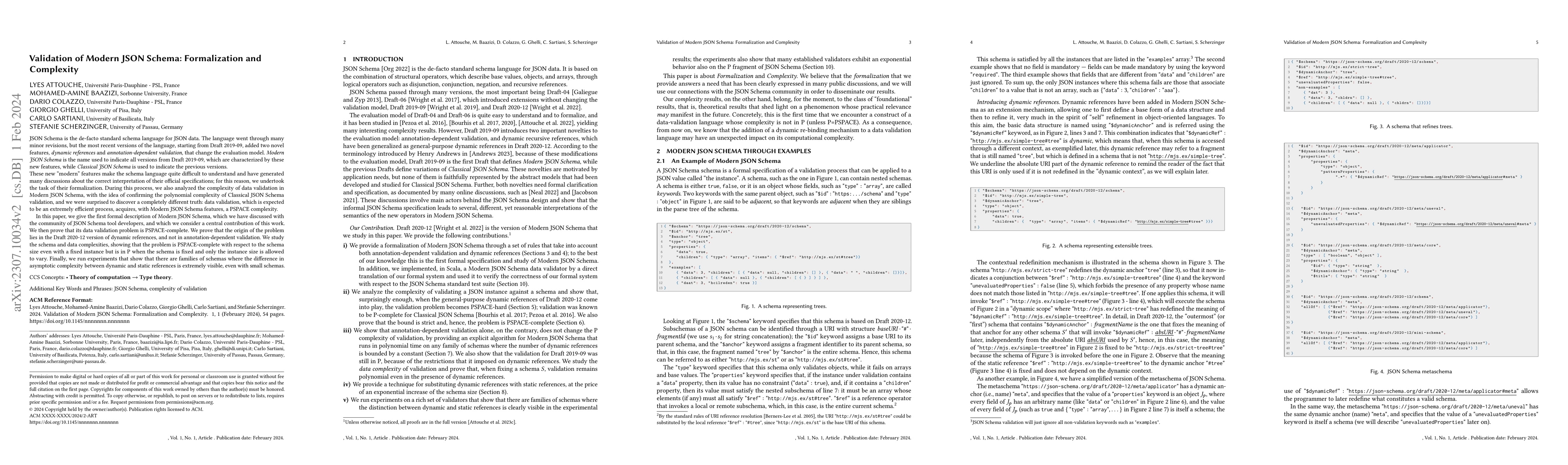 Thumbnail for Validation of Modern JSON Schema: Formalization and Complexity