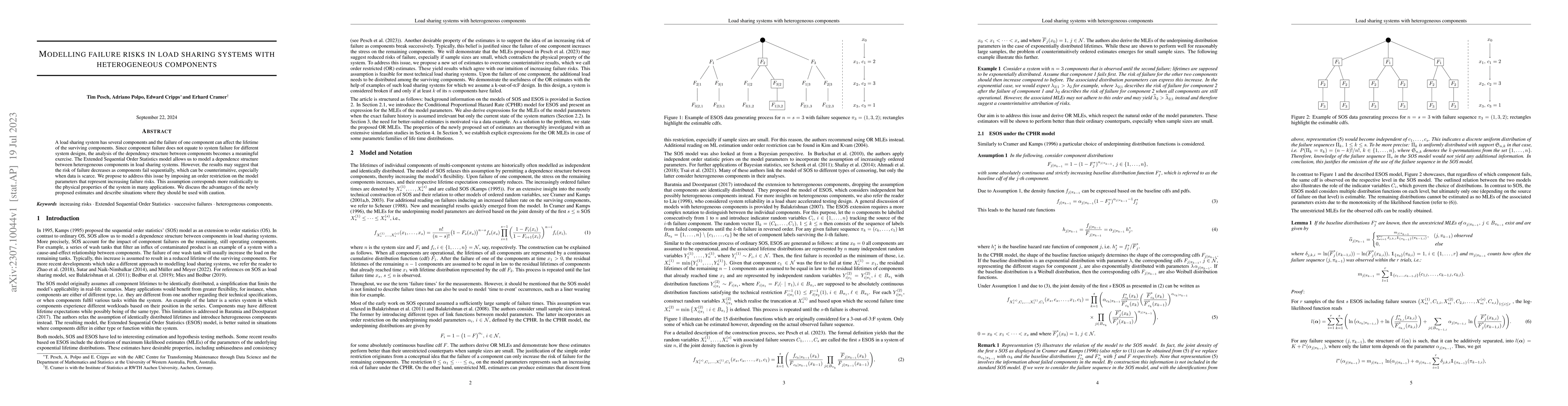Thumbnail for Modelling failure risks in load sharing systems with heterogeneous
  components
