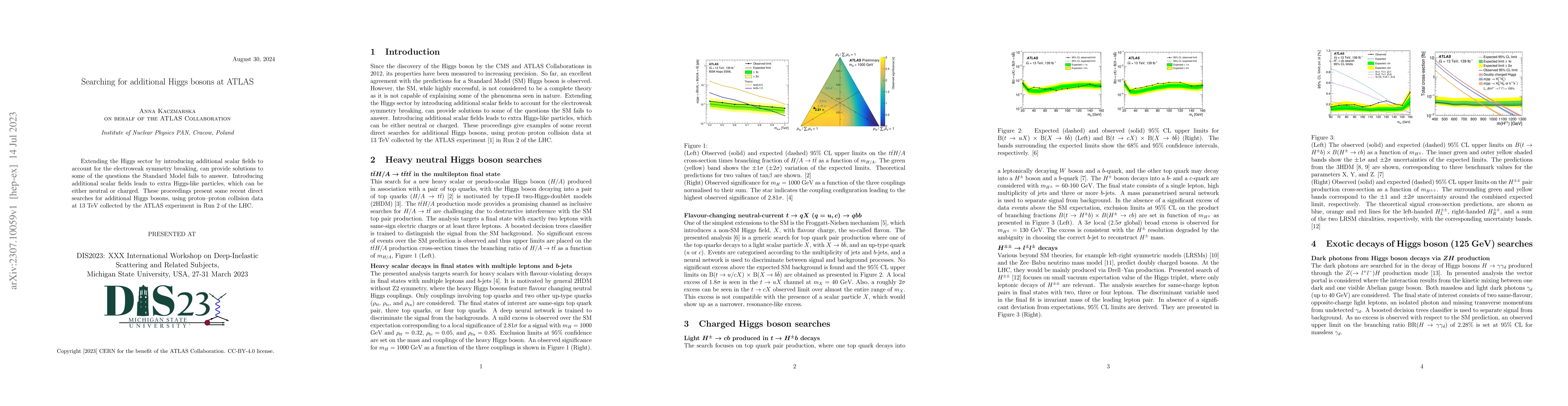 Thumbnail for Searching for additional Higgs bosons at ATLAS