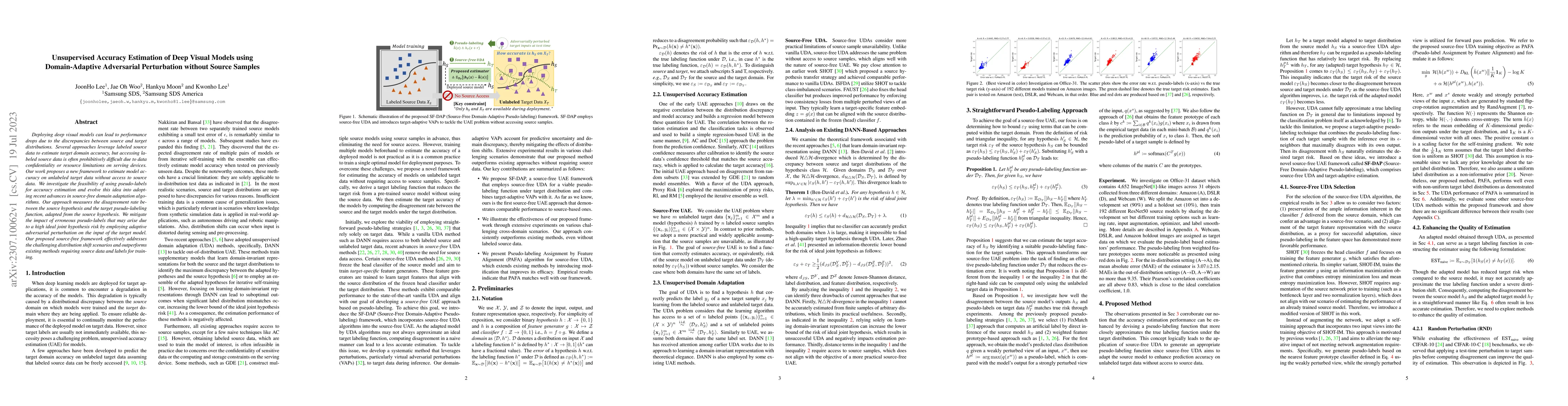 Thumbnail for Unsupervised Accuracy Estimation of Deep Visual Models using
  Domain-Adaptive Adversarial Perturbation without Source Samples